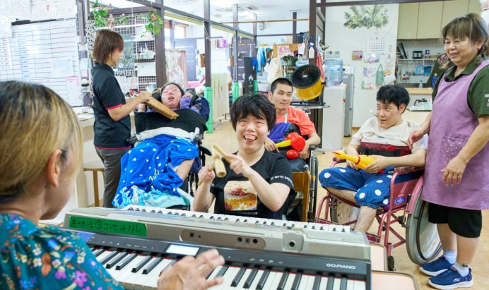 音楽の時間の様子